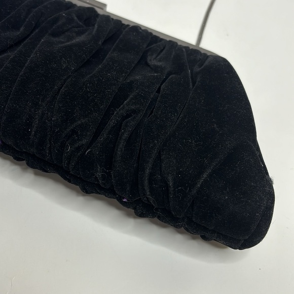 Mary Kay | Black Velvet Silver Clasp Bag | DEADSTOCK RARE | Purse | Clutch Bag - Picture 3 of 9
